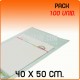 100 Bolsas Polipropileno CPP solapa adhesiva 40x50 cm