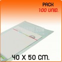 100 Sacos polipropileno CPP pala adesiva 40x50 cm