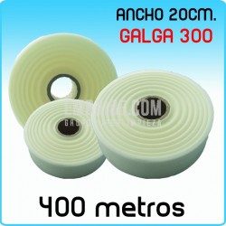 Rollos de polietileno ancho 12 cm Galga 200 400 Metros